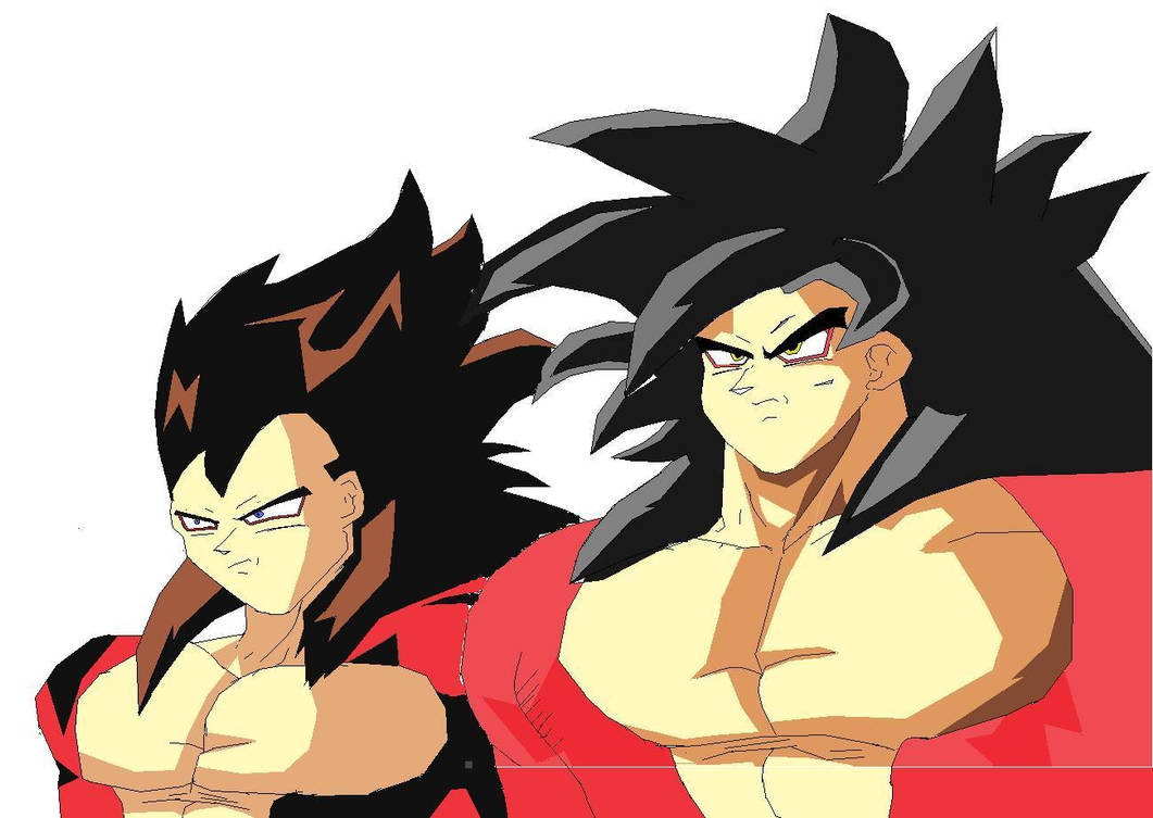 goku vs vegeta ssj4 MS Paint by joekickass095 on DeviantArt