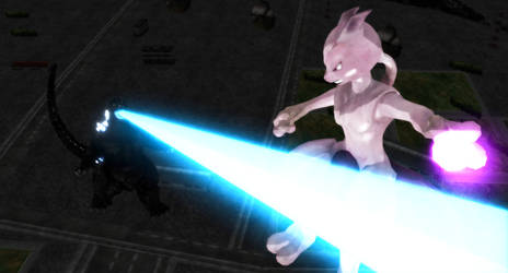 Godzilla vs Mewtwo