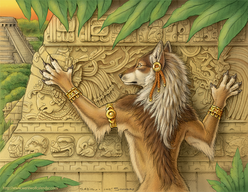 Werewolf Calendar 2010 July by synnabar on DeviantArt