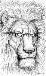 Pen Sketchbook - Car Lion