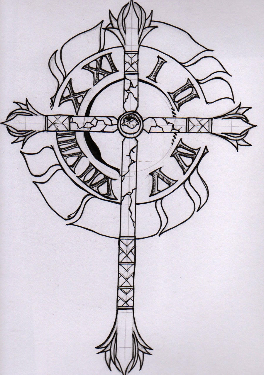 timepiece tattoo design