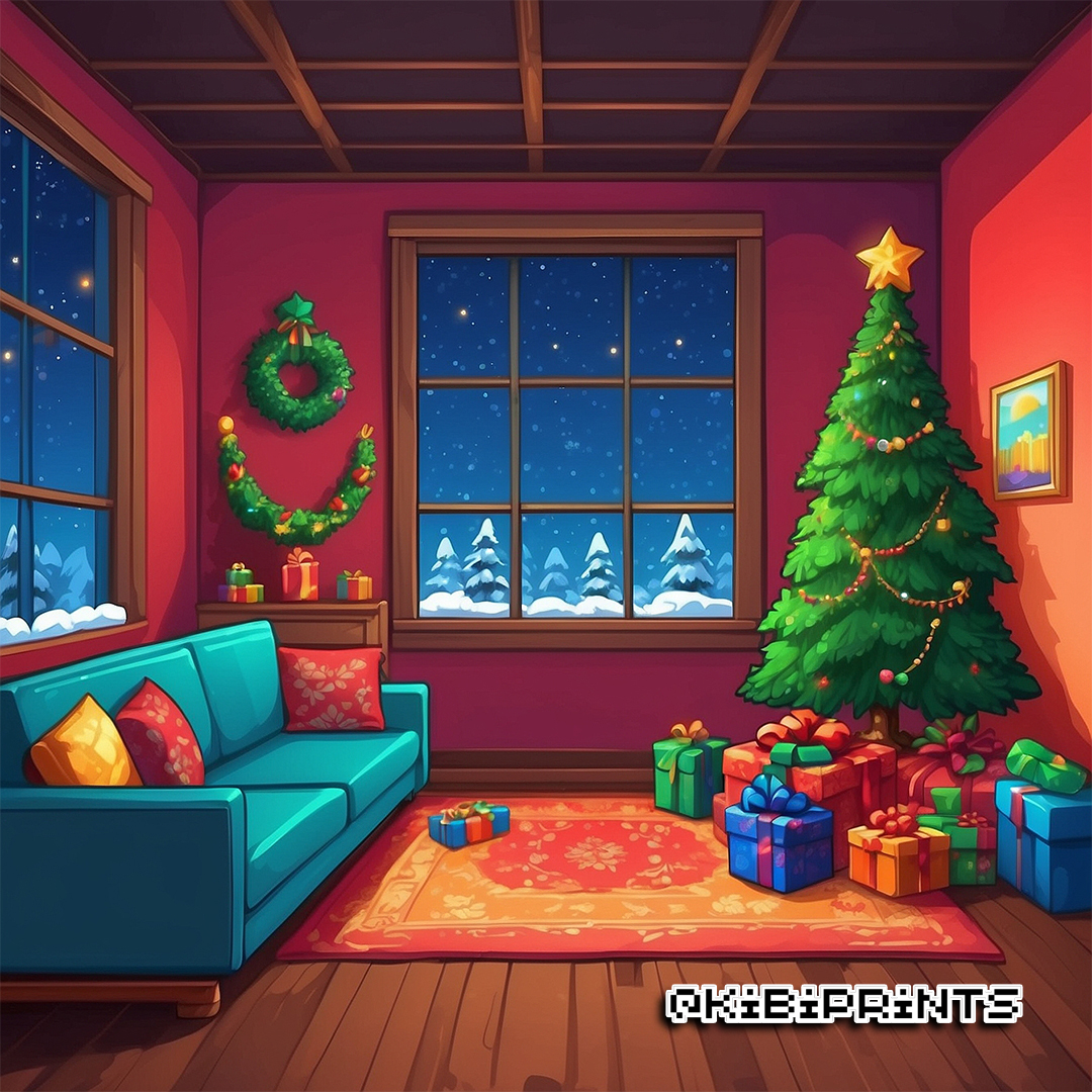 Christmas Cozy Room 10 By Kibiprint On