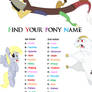 My Little Pony - Find Your Pony Name - Game