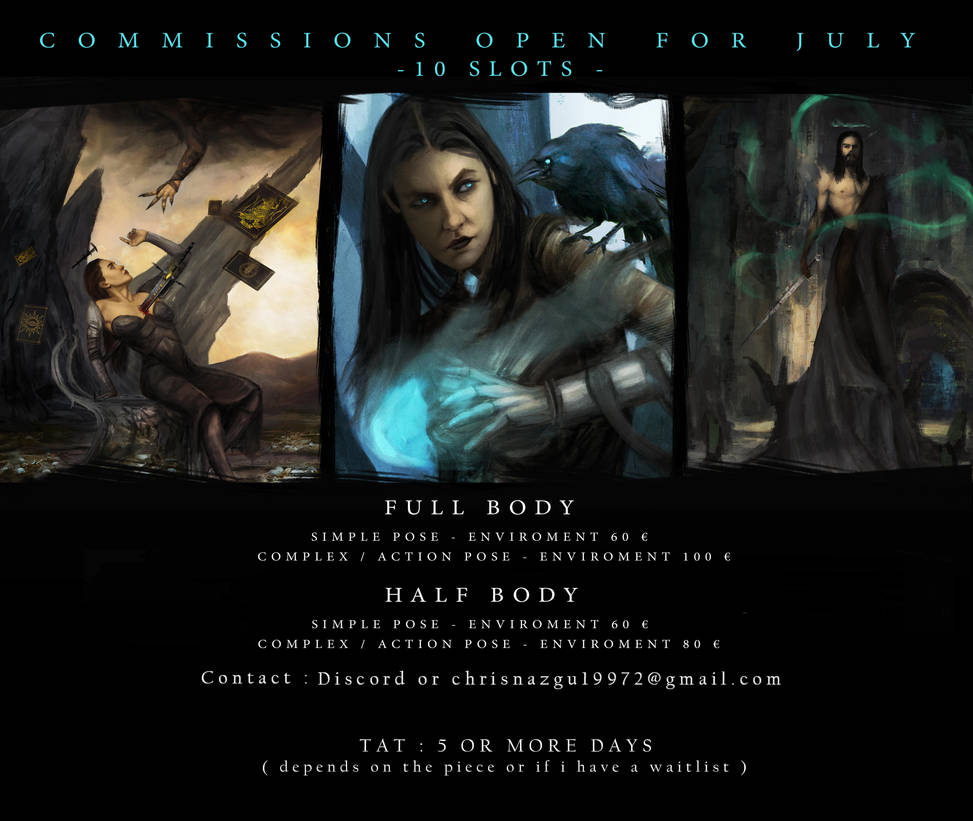 Commission slots open | July |