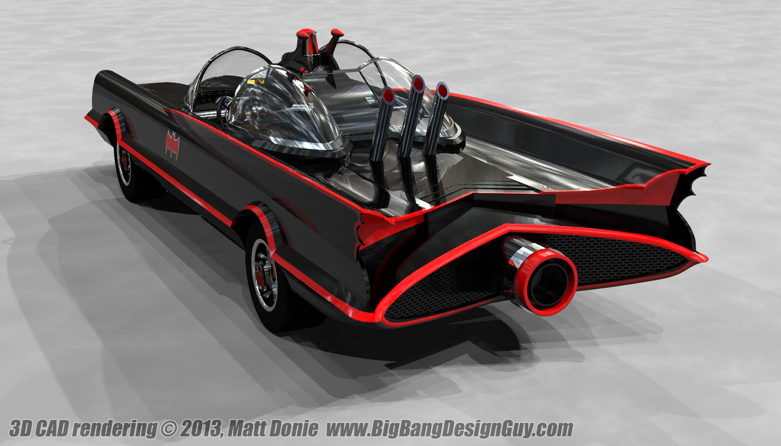 1966 Batmobile Rear View by Ravendeviant on DeviantArt