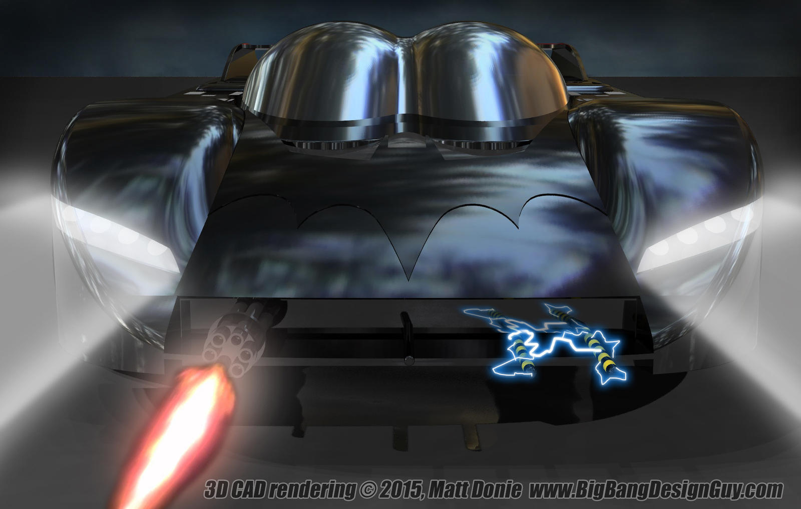 Batmobile Racer Head On by Ravendeviant on DeviantArt