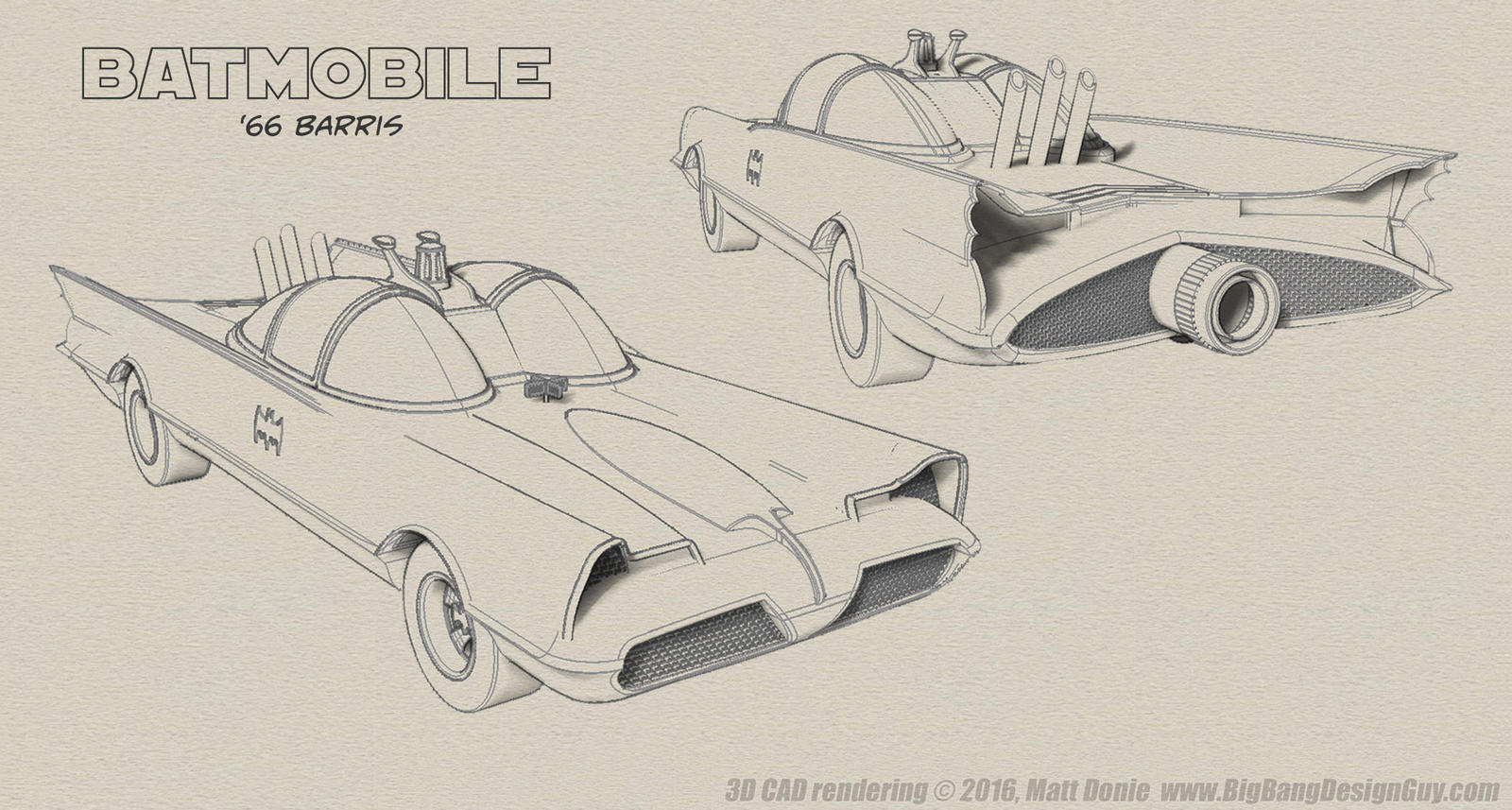 Batmobile Polycount '66 Batmobile Composite by Ravendeviant on DeviantArt