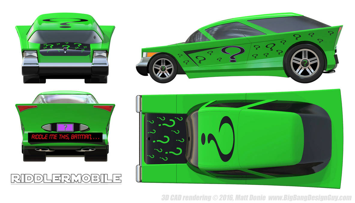 Custom Riddler Car Waps Riddlermobile 01 by Ravendeviant on DeviantArt