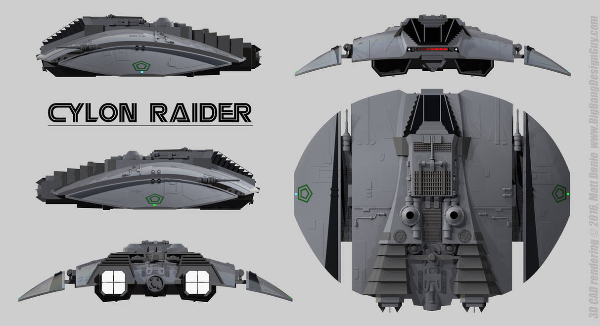 Cylon Raider Schematics by Ravendeviant on DeviantArt