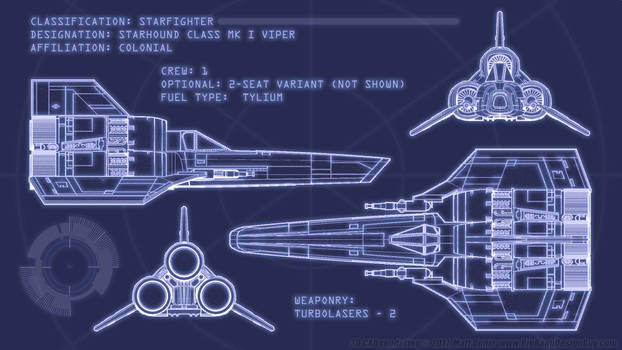 Colonial Viper Blueprints