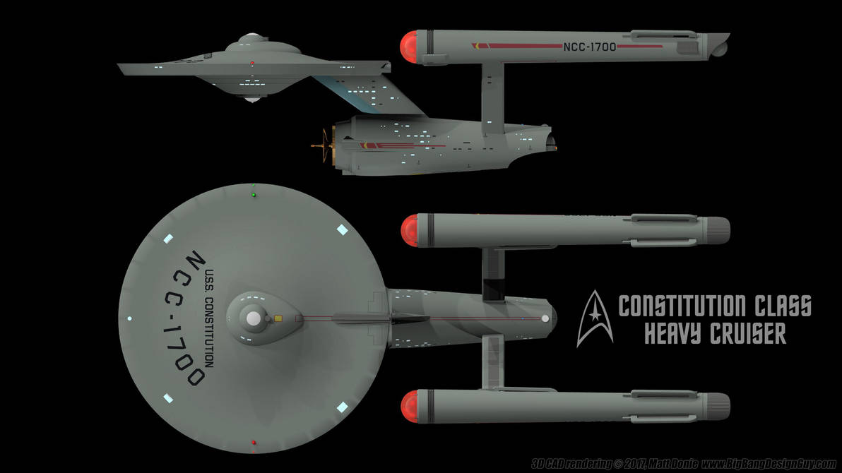Constitution Class Starship - Schematics 01 by Ravendeviant on DeviantArt