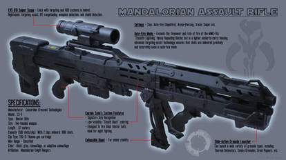 Mandalorian Assault Rifle - Schematics