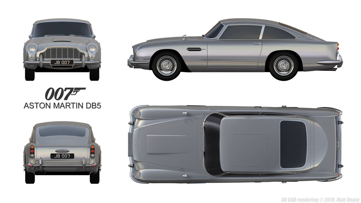 Aston Martin DB5 - Schematics by Ravendeviant on DeviantArt