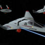 Federation Starfighter Fires Phasers