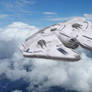 YT-1300 Quantum Destiny II in Atmosphere