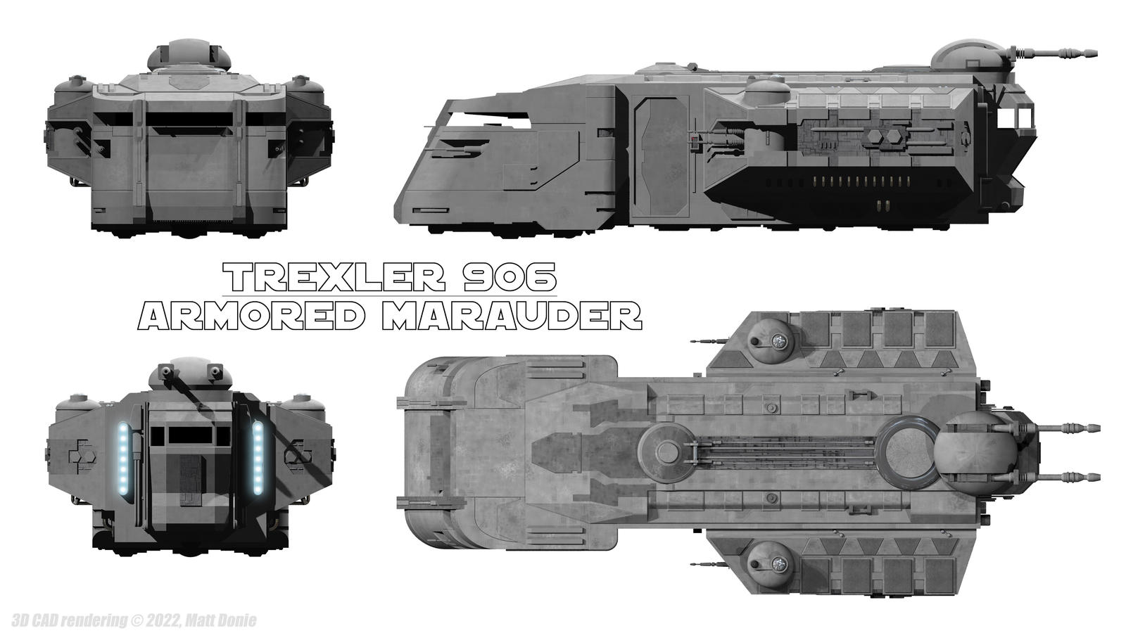 Trexler Ranger Trexler 906 Armored Marauder - Multi View by Ravendeviant on DeviantArt