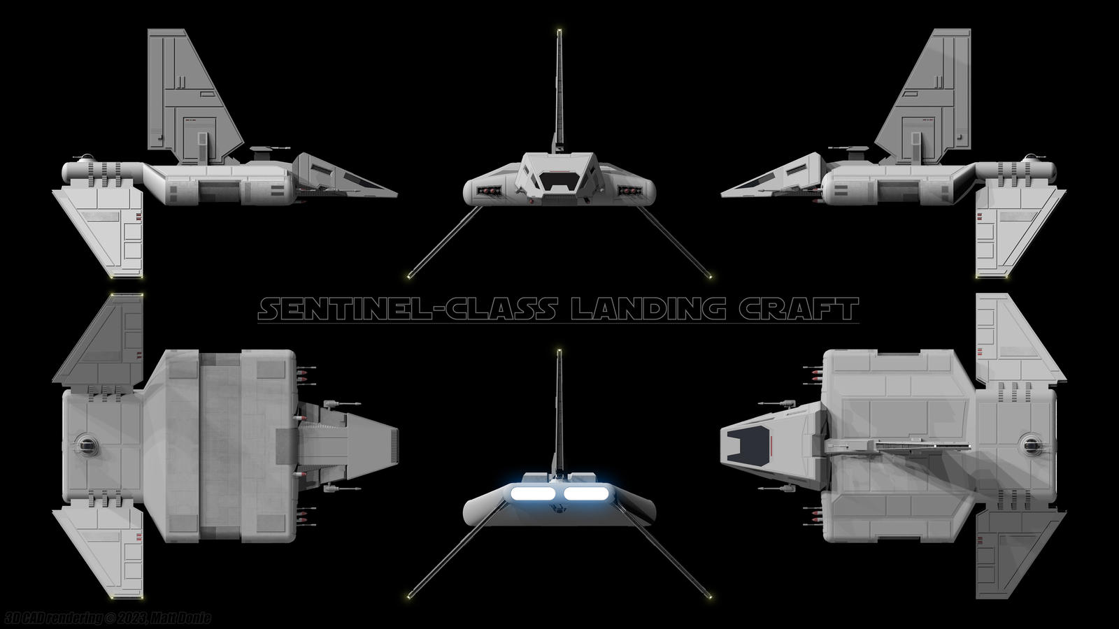 Sentinel-class Landing Craft - Multi-View by Ravendeviant on DeviantArt