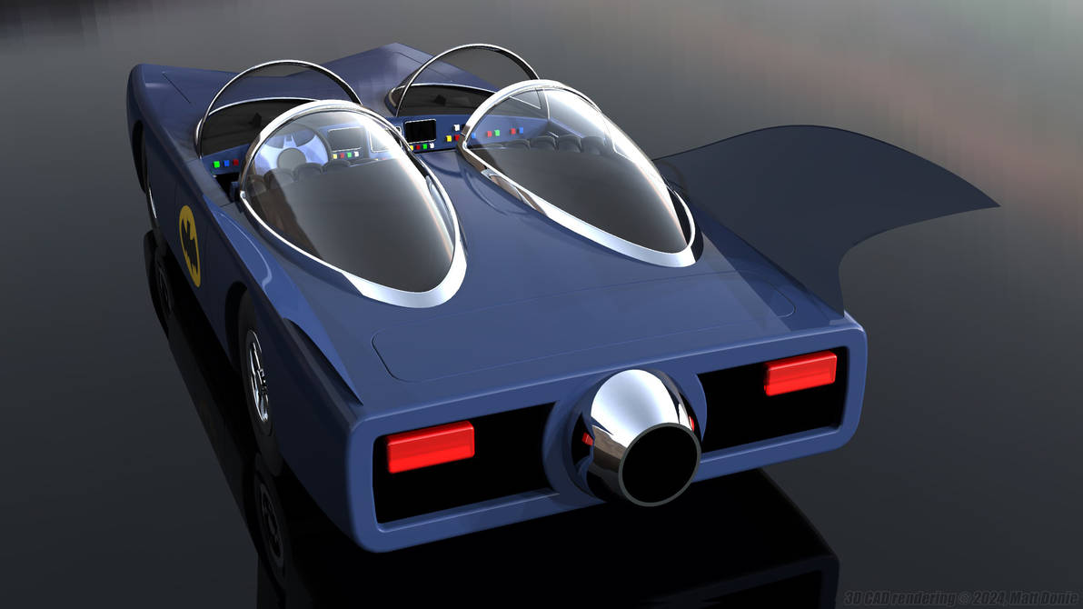 Batmobile - Rear View by Ravendeviant on DeviantArt
