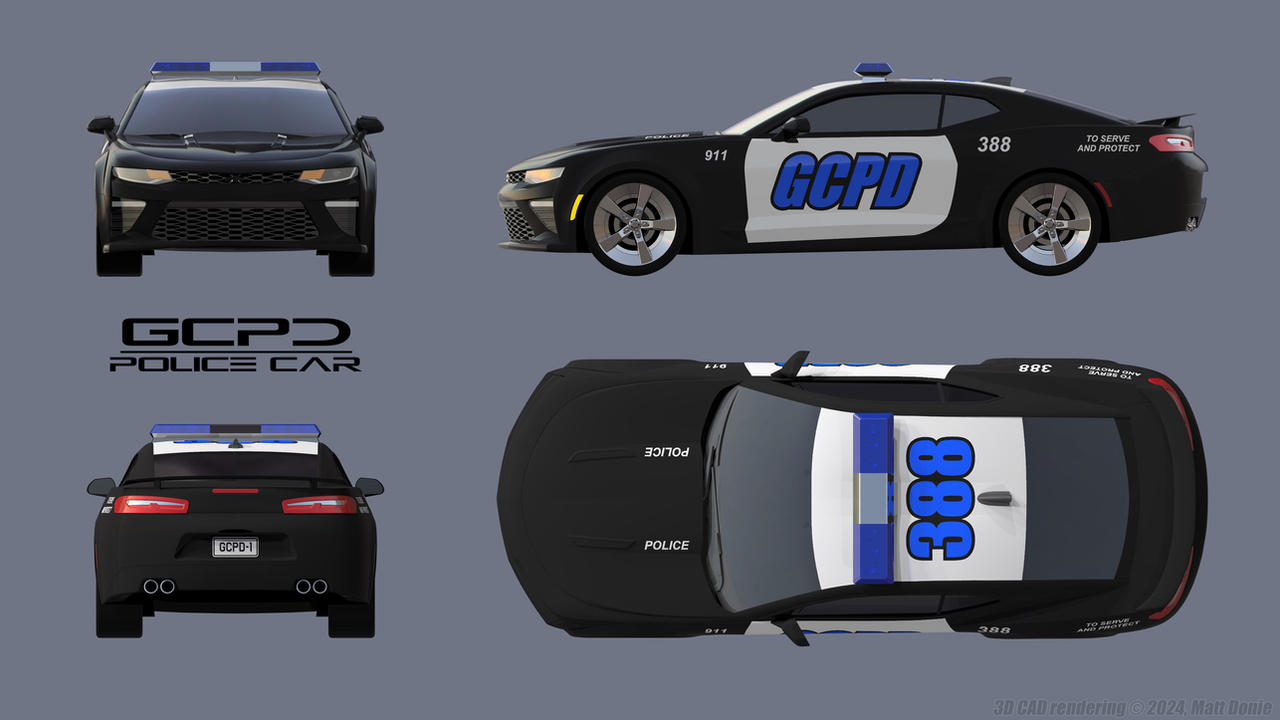Gcpd Racing Shell GCPD Police Car - Multi View by Ravendeviant on DeviantArt