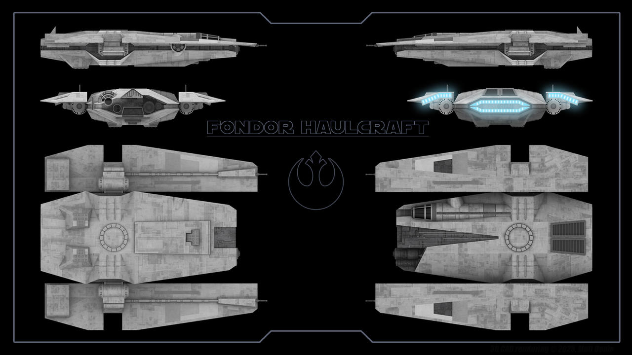 Fondor Haulcraft Multi View by Ravendeviant on DeviantArt