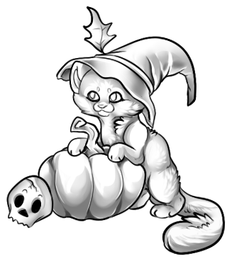 Halloween Cat Freebie