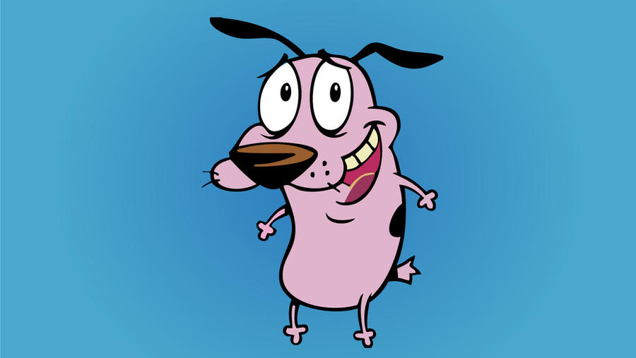 Courage the cowardly dog vector by Fransisket on DeviantArt