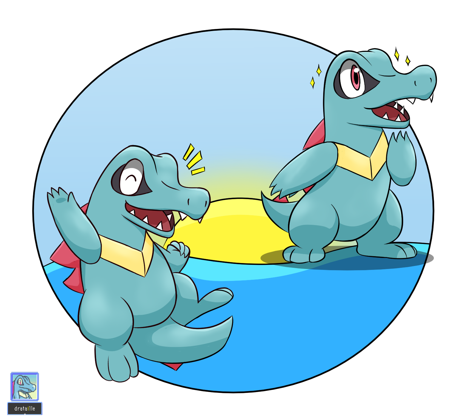 Totodile By Drataille On Deviantart Totodile By Drataille On Deviantart
