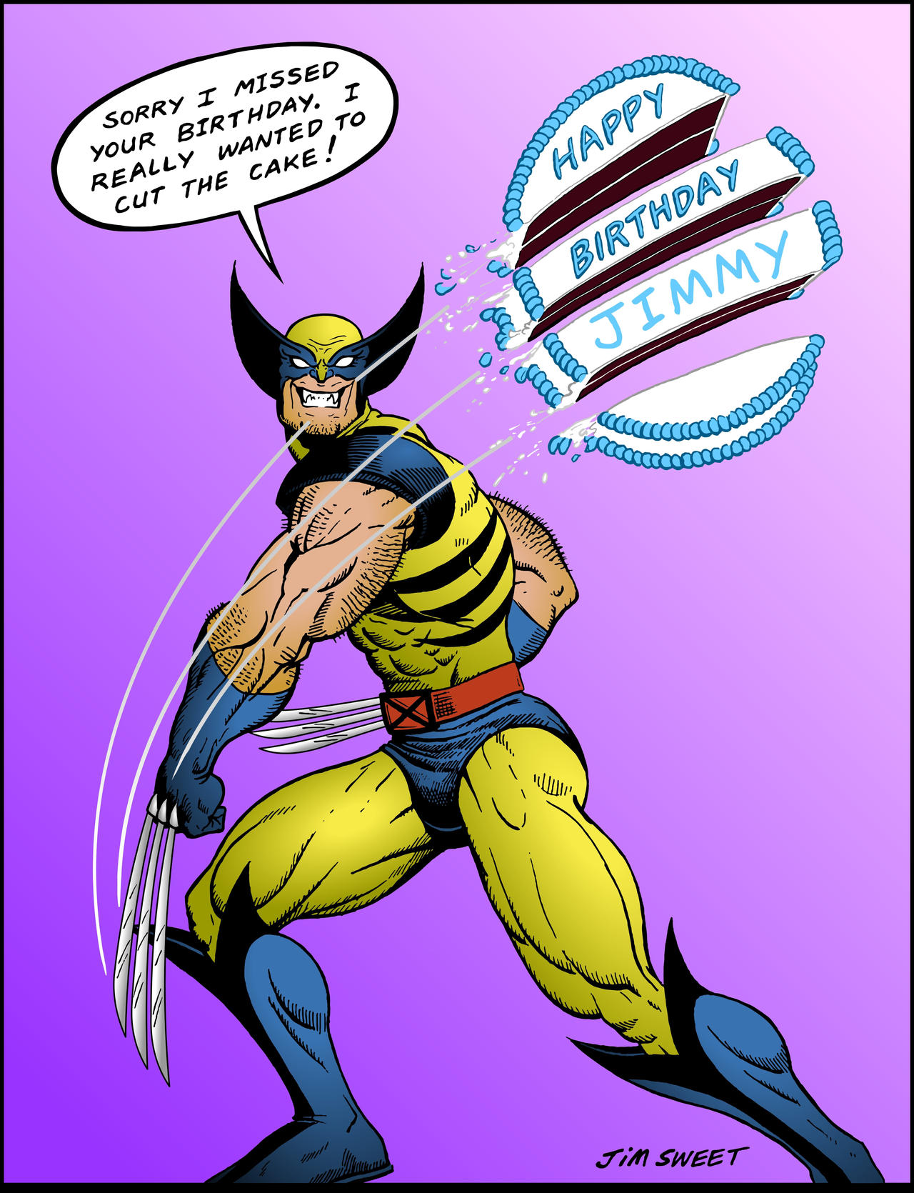 Happy Birthday Wolverine Deadpool & Wolverine Birthday Decoration