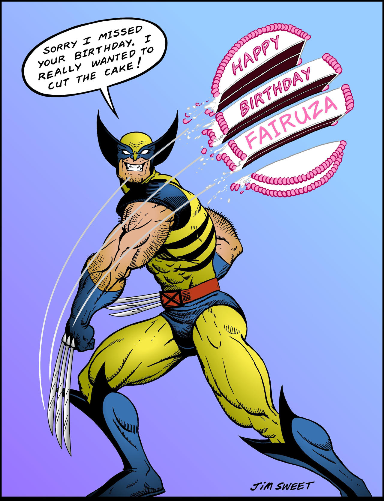 Wolverine birthday card idea 2 by JIM-SWEET on DeviantArt