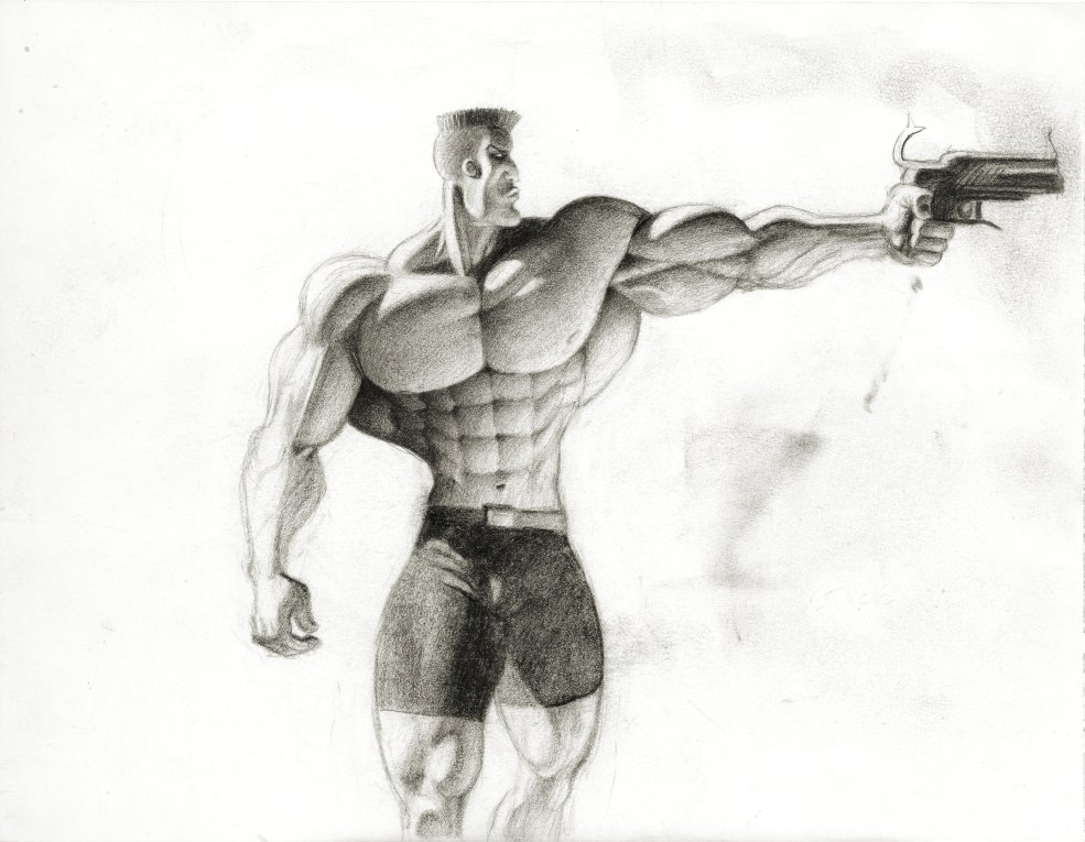 Big Guy With Gun by JIM-SWEET on DeviantArt
