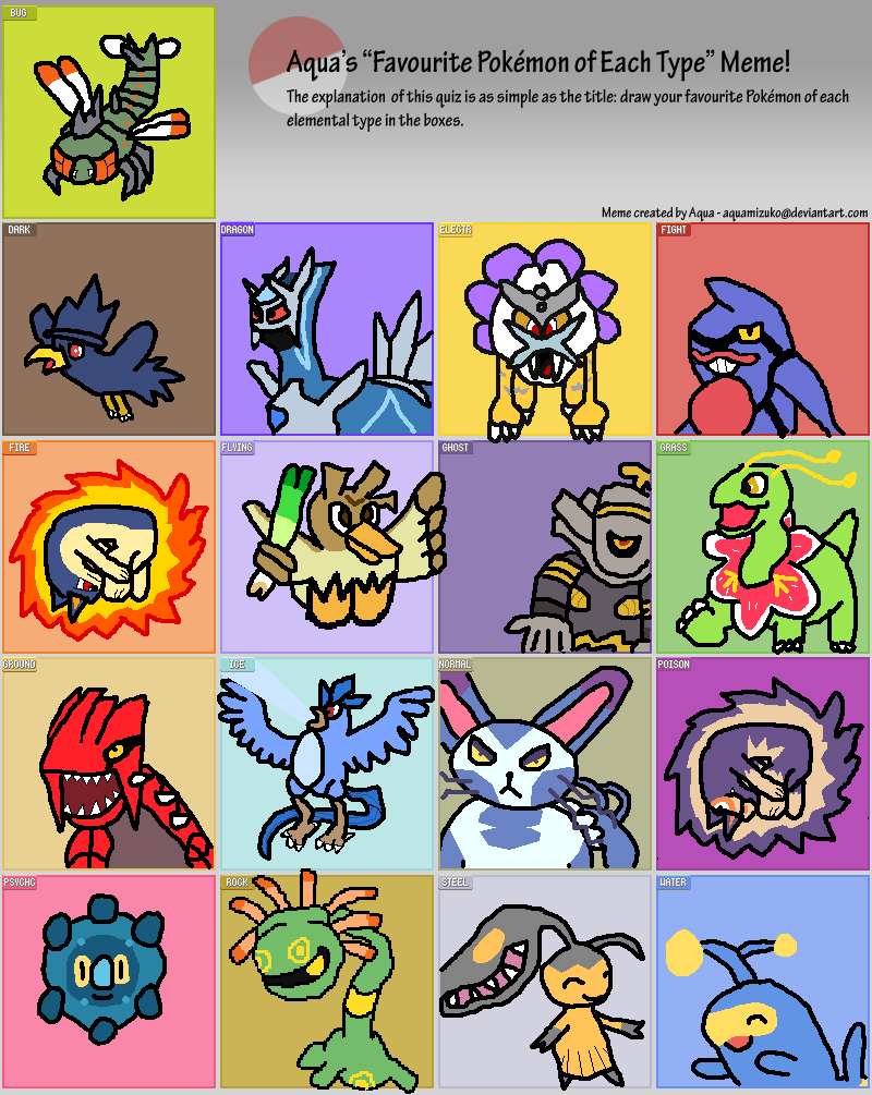 Fave Pokemon Meme By Shadow Cipher On Deviantart Fave Pokemon Meme By Shadow Cipher On Deviantart