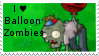 PvZ Stamp: I love Balloon Zombies by Shadow-Cipher