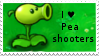 PvZ Stamp: I love Peashooters by Shadow-Cipher