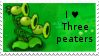 PvZ Stamp: I love Threepeaters by Shadow-Cipher