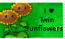 PvZ Stamp: I love Twin Sunflowers