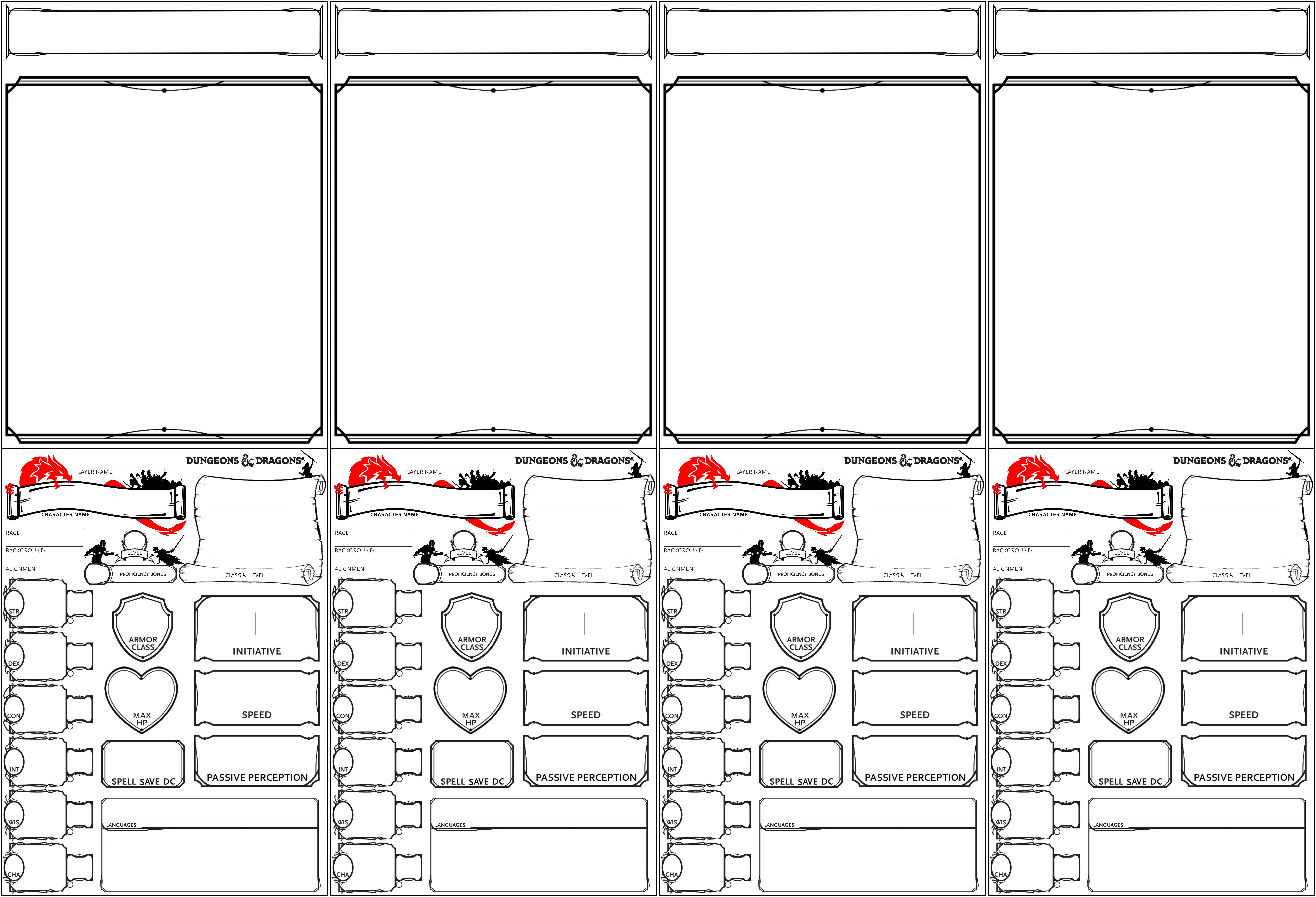 dnd 5e gm character tents printable by kitaensilva on deviantart