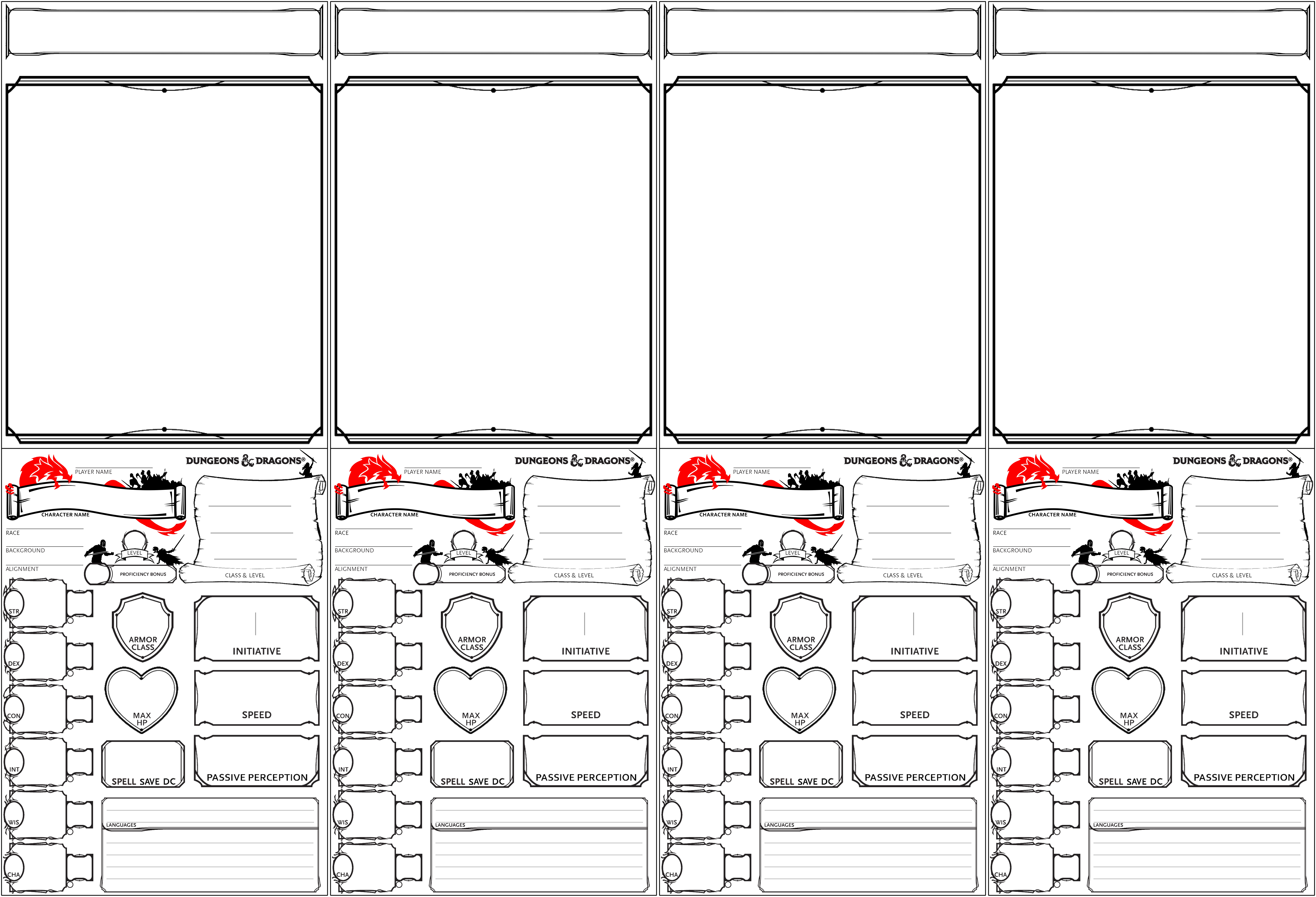 Dnd 5e Gm Character Tents Printable By Kitaensilva On Deviantart