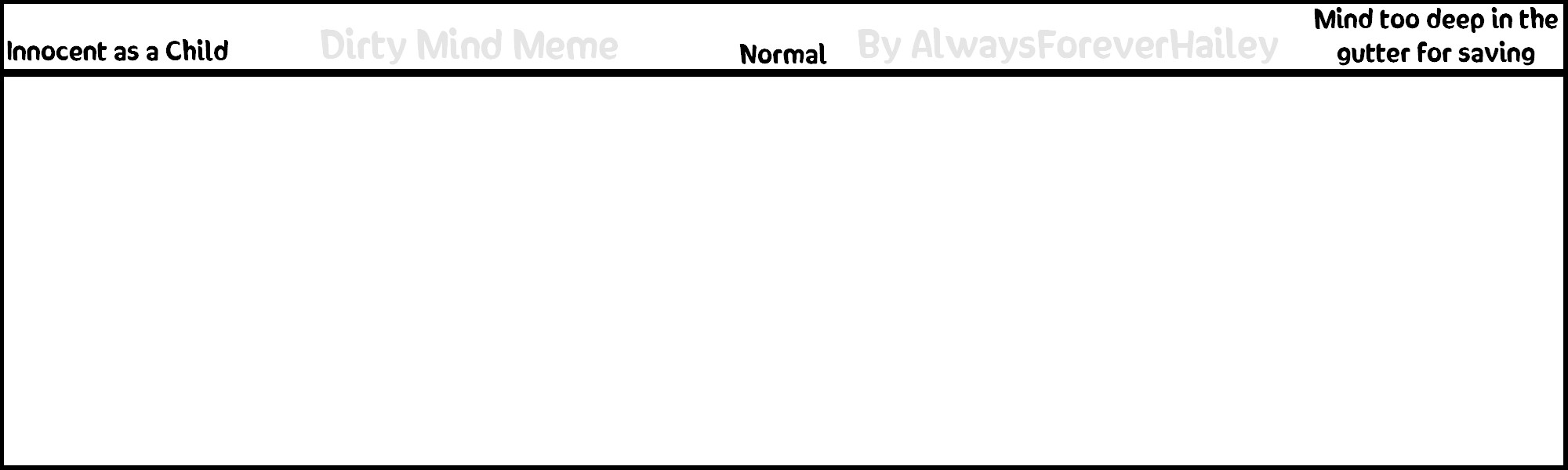 Dirty Mind Meme Blank by AlwaysForeverHailey on DeviantArt