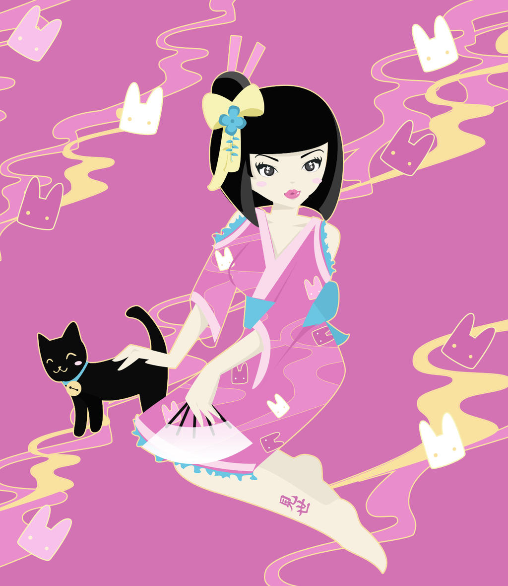 Finished - YumeChris Geisha by invisigoth on DeviantArt