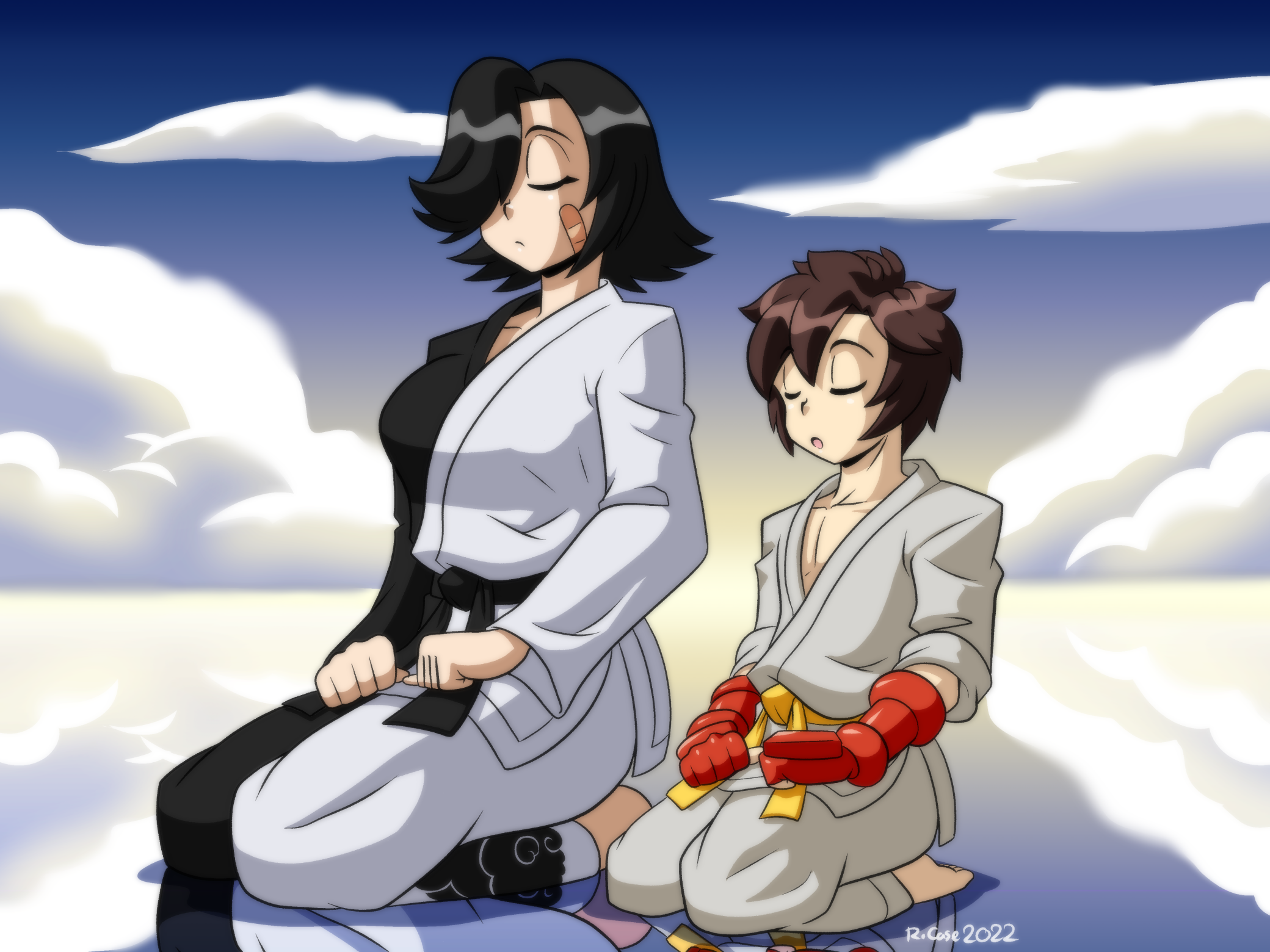 Sensei Student Sensei and Student Meditation by KingSonic99 on DeviantArt