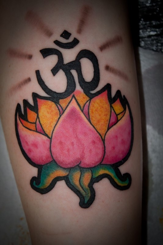 Lotus Flower and Om