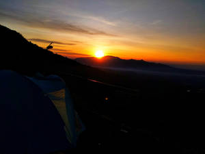 Just a Sunrise above the Galunggung Crater