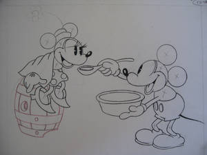 Mickey and Minnie sketch