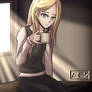 Aria Green Having Some Coffee - SourLemon04 Art