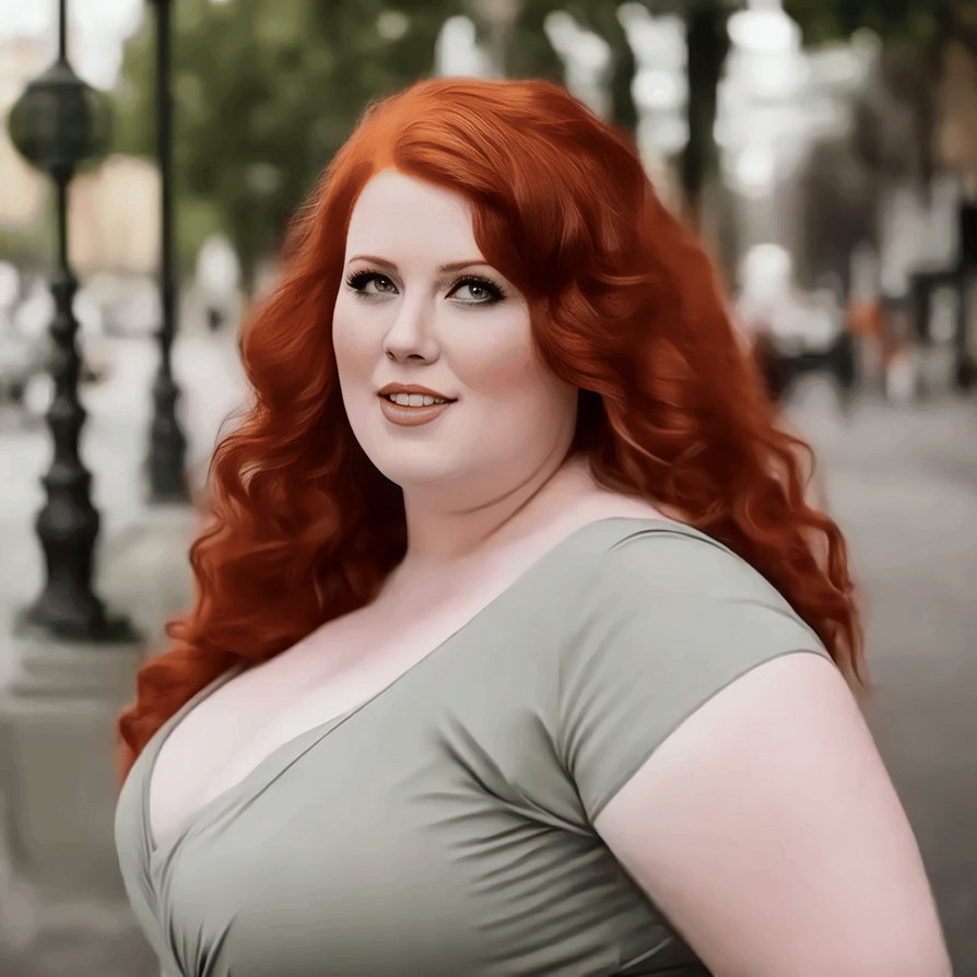 Plus Size Redhead Woman 52 by tonyhnny on DeviantArt