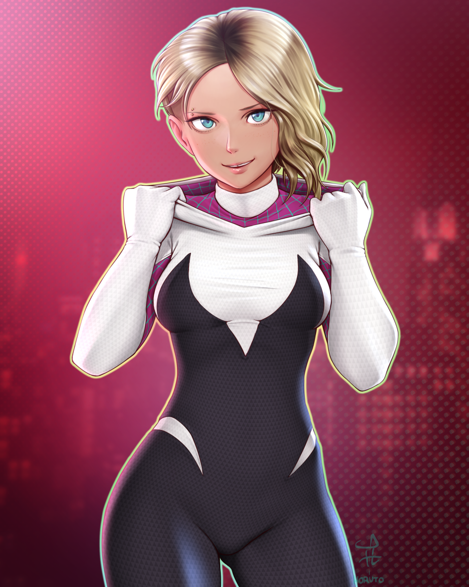 SpiderVerse Gwen by Horuto on DeviantArt SpiderVerse Gwen by Horuto on DeviantArt