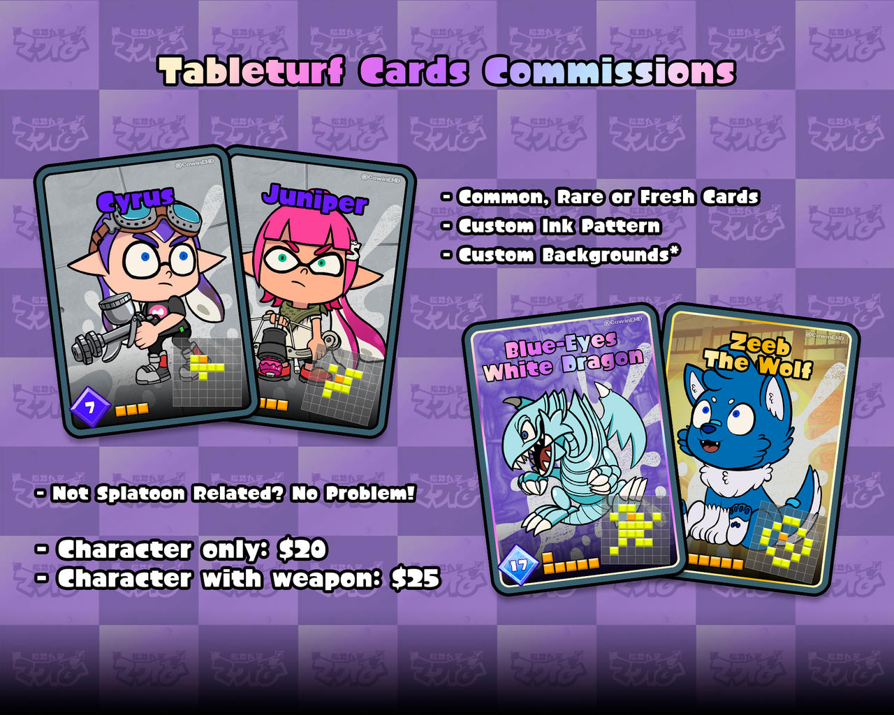 Tableturf Battle Card Commissions by CawinEMD on DeviantArt