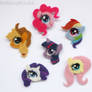 Needle Felted Pony Brooches