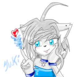 yuki fire blue heart