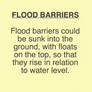 Flood Barriers